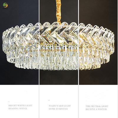 LED K9 Luxury Crystal Pendant Light Contemporary Classic Hotel Villa Decorative