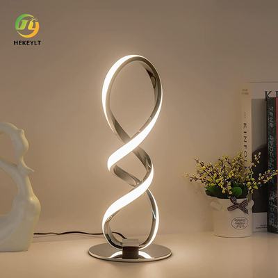 Iron Chrome Sofa Atmosphere Bedside Table Lamp With Touch Dimming Desktop