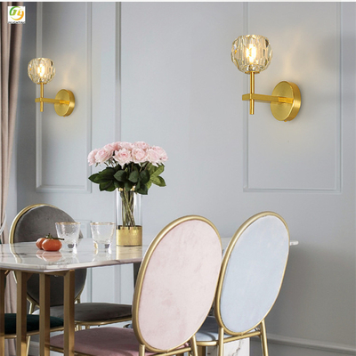 Metal Nordic Crystal Wall Lamp For Aisle Luxury Modern Decorative