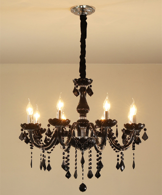 Living Room Bedroom LED E14 Crystal Candle Chandelier Luxury Classical Design