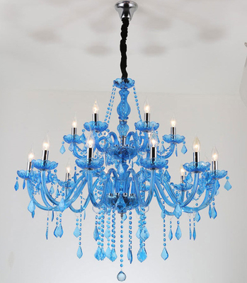 Modern Wedding Luxury Hanging Candle Light With Crystal Chandelier