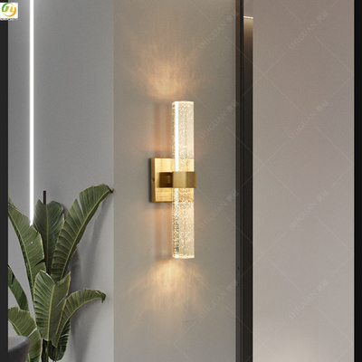 Luxury Metal Crystal Post Modern Wall Light BedroomBackground Decorative