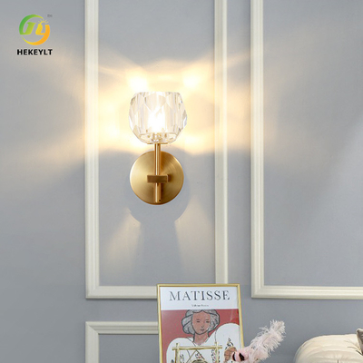 Crystal Gold Modern Wall Light For Corridor Living Room TV Background