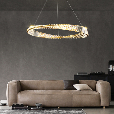 Dining Room Crystal Ring Pendant Modern LED Chandeliers