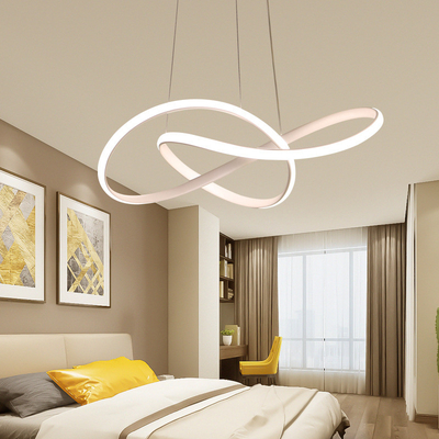 Metal Acrylic Modern LED Ring Chandeliers For Bedroom Living room