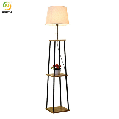 E26 Modern Led Floor Lamp Nordic Fabric And Metal Material Beige