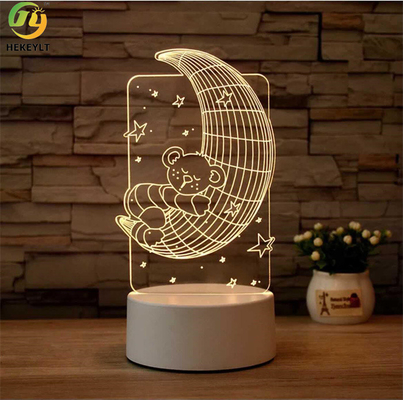 New Item Moon 3D Led Night Light for Kids Home Decoration in Malaysia