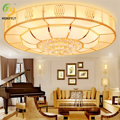 Hot Sale Luxury Led Crystal Golden Ceiling Lamp For Bedroom living room