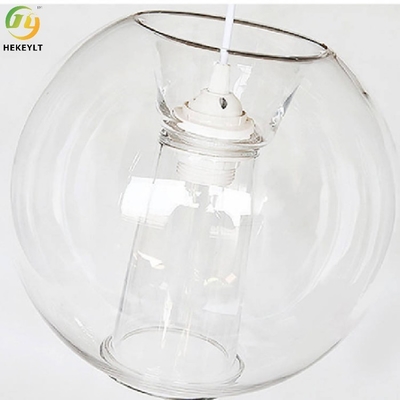 30cm E27 Modern Clear Glass Pendant Light Customized Interior Fashion Artistic