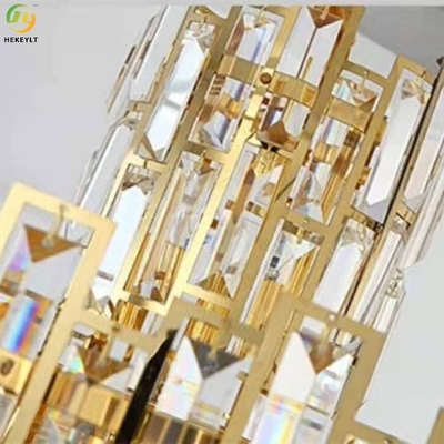 D60*H48cm E14 Candle Chandelier Crystal Customized Elegant Gold