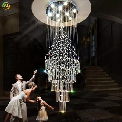 Gu10 Crystal Chandelier Pendant Light Customized Clear Wedding Designer Led