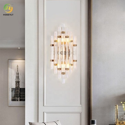 E14 Modern Crystal Wall Lights Gold And Clear Creative Hall Project Home Decor
