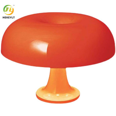 5 Volt Mushroom Table Lamp Usb And E14 Plastic Orange And Milky White Color