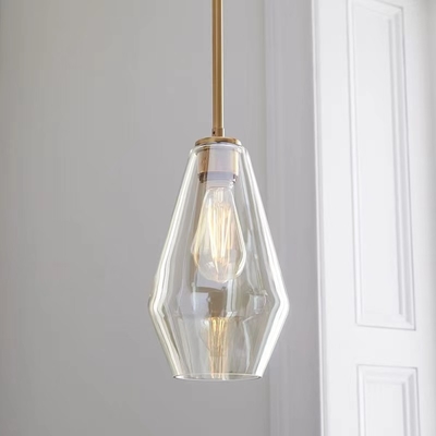 Nordic Simple D30cm Glass Pendant Dining Room Light Bedroom Creative Personality American