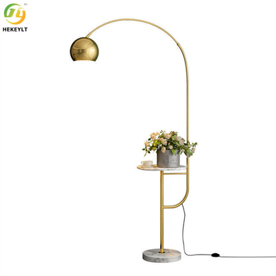 LED Gold / Black Contemporary Floor Lamps Iron Material Indoor Decoration