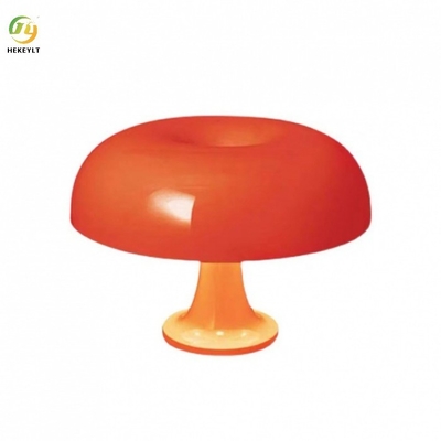 Classic Danish Mushroom Lamp polycarbonate White/orangeBedroom 320mm Bedside Lamp