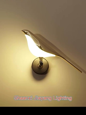 Acrylic Metal Magpie Decorative Wall Lamp Modern Bedside Wall Lamps
