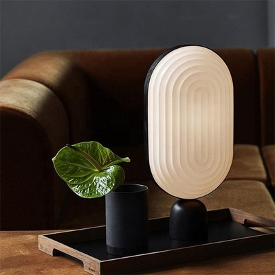 Fashion Resin Metal  LED Rechargeable Bedside Lamp For Living Room