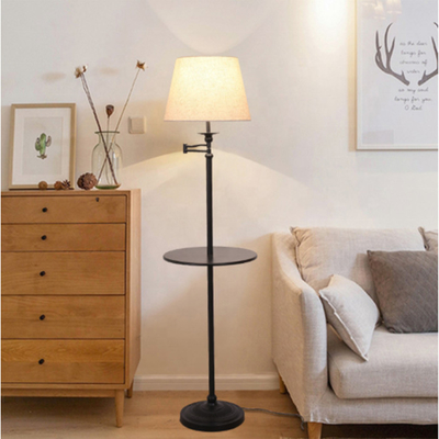 Retro Vertical Desk Remote Control Floor Lamp Nordic Creative Bedside Living Room