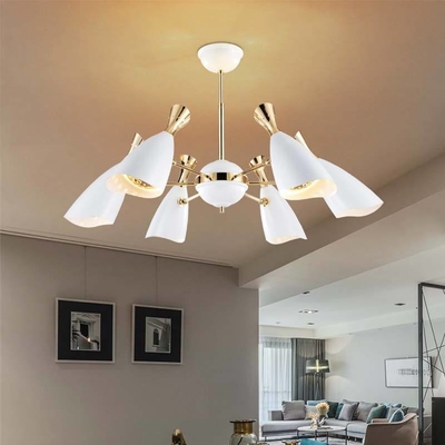 Electroplated Aluminum Contemporary Ceiling Lights Modern Dining Room Chandeliers