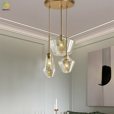 Dining Room Bedroom Kitchen Glass Pendant Light Luxury Small Chandelier
