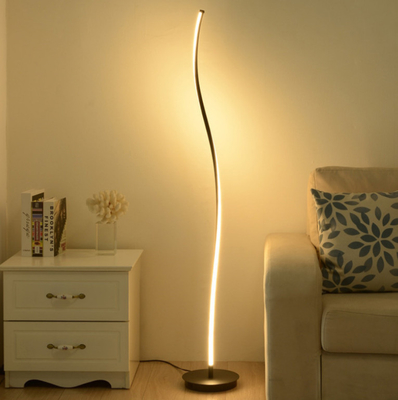 Corner Nordic Modern Led Floor Lamp Elegant Spiral Unique Decorative