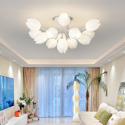 Modern Minimalist French Tulip Living Room Lamp Cream Style Hall Luxury Nordic  Light