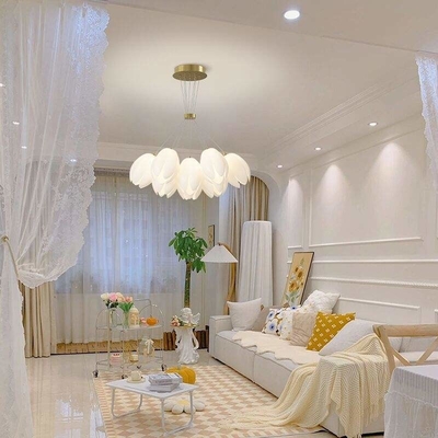 Modern Minimalist French Tulip Living Room Lamp Cream Style Hall Luxury Nordic  Light