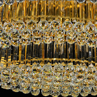 Gold Luxury Modern Crystal Ball Ceiling Light For Living Room