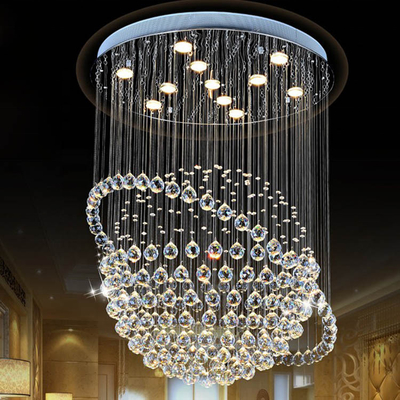 Lustre Atmosphere Modern Led Crystal Ceiling Light For Bedroom Living Room Hotel