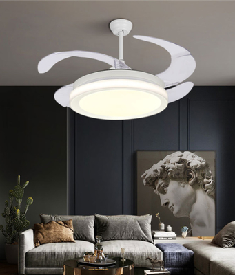 42 Inch Led Chandelier For Bedroom Remote Control Ceiling Fan Light