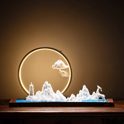 Ceramic / Wood / Acrylic Large Decorative Table Lamp 56.5 X 31.5 X 12.2CM
