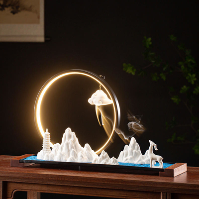 Ceramic / Wood / Acrylic Large Decorative Table Lamp 56.5 X 31.5 X 12.2CM