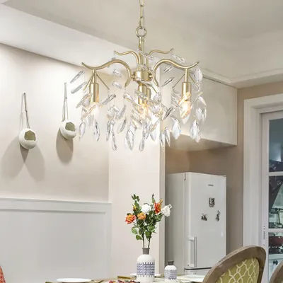 Modern Living Room Crystal Pendant Light Hotel Luxury Crystal Chandelier