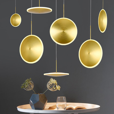 D20CM Gold Metal Modern Pendant Light Decorative Iron Chandeliers