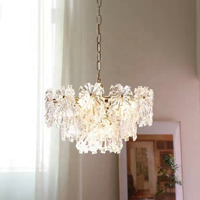 30 X 24cm Iron Glass Led Crystal Chandelier For Wedding