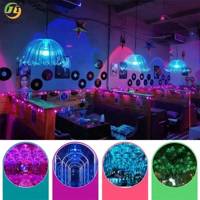 Waterproof Jellyfish Led Fiber Optic Lights Generator RGB Outdoor And Indoor Decorative