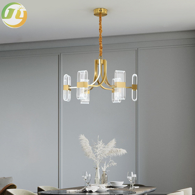 Nordic Luxury Simple Gold Classic Led Pendant Light Chandelier For Living Room Dining Room Bedroom