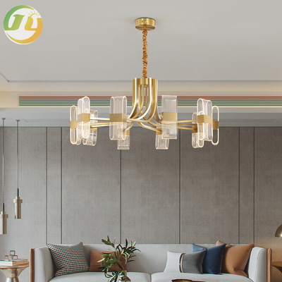 Nordic Luxury Simple Gold Classic Led Pendant Light Chandelier For Living Room Dining Room Bedroom