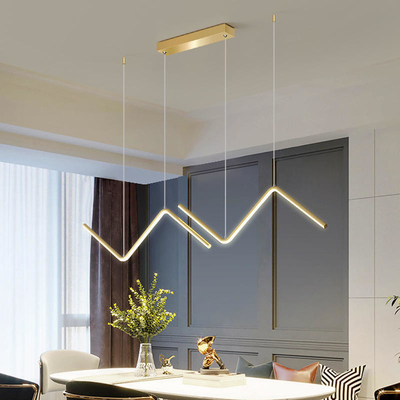 Dining Room Restaurant Modern Pendant Light Hanging Linear Chandelier