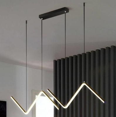 Dining Room Restaurant Modern Pendant Light Hanging Linear Chandelier