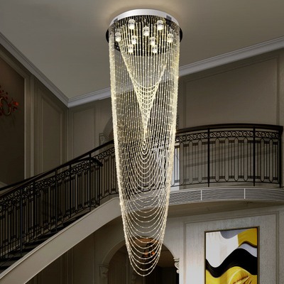 Modern Moroccan Style Hotel Lobby Hanging Large Crystal Chandelier Lighting D40 / 50 / 60cm