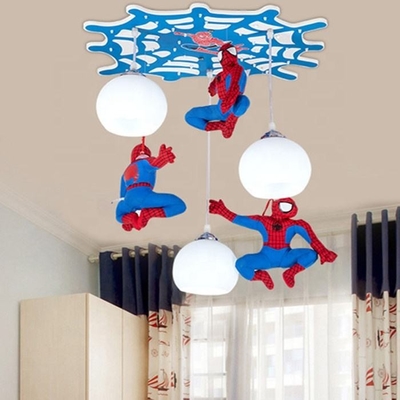 Indoors Spider Man Cartoon Children Led Wall Lamps Protection Eyeshield Decorative