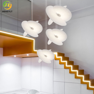 Silk Personality Creative Art Chandelier Lamp For LOFT Villa Apartment Duplex Staircase Pick Empty