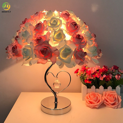 L33 X H42CM Rose Table Lamp For Wedding Bedroom Bedside