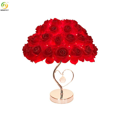 L33 X H42CM Rose Table Lamp For Wedding Bedroom Bedside