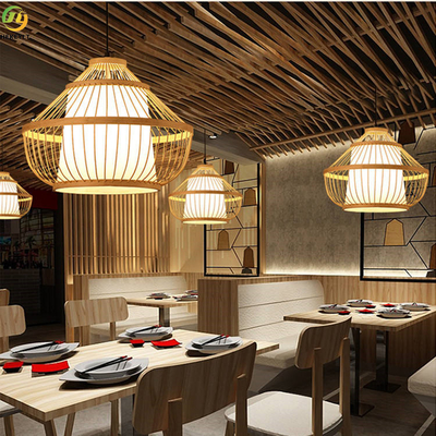 Bamboo Hotel Bedroom Modern Pendant Light Dining Room Homeware Hanging Indoor