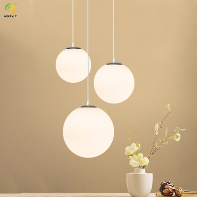 Nordic Hanging Indoor Glass Ball Pendant Light For Kitchen Bedroom Living Room
