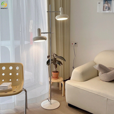 Cream adjustable floor lamp for bedroom living room live background light