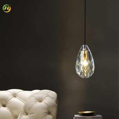 All-copper K9 Crystal Pineapple chandelier for living room bedroom bedside dining room